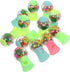 Kisangel 12pcs Eraser Gumball Machines, Mini Bubble Gum Machine for Student, Candy Dispenser Gumball Machine