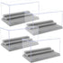 Minifigure Display Case for Action Figures, Dustproof Acrylic Storage Box with 3 Movable Steps for Models
