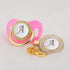 Set 26 11 All Handmade Bling Baby Pacifier and Clip Letters and Colors can Choose LA