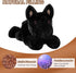 Black German Shepherd Dog Plush Stuffed Animals, Microwavable Black Lab Heating Pad, Heated Puppy Plushie for Warmth