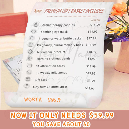 Lokaheadr 1st Trimester Pregnancy Gift Box for Expecting and First Time Moms, Gifts Basket For Pregnant Women, Pregnant