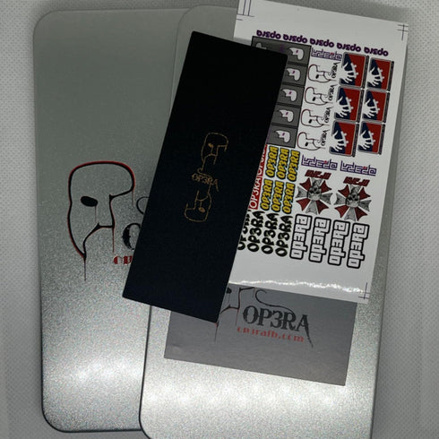 LEEFAI Set 34 96mm-Maples 4.0 5 65d Wheels-Op3ra Pro Fingerboard Complete Up * Wood Deck UV Printing Graphic Trucks