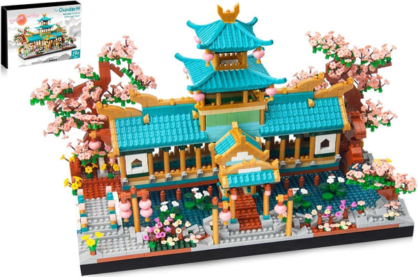 Micro Chinese Building Blocks Set for Adults, Classical Suzhou Garden Architecture with