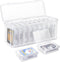 10 PCS Trading Card Storage Box Set, Plastic Top Loaders Storage Box for Standard Cards and Magnetic Holders
