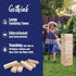 GOTHINK Giant Tumble Tower Game, Large 54pcs Wooden Blocks for Outside Yard Games, Timber Stacking Game Night Toy Gift