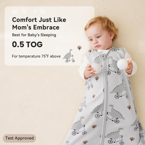 12-18 3 Pack 100% 0.5 2-Way Unnivoll Baby Sleep Sack Months Cotton Lightweight TOG Wearable Blanket Baby Sleep Bag