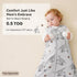 12-18 3 Pack 100% 0.5 2-Way Unnivoll Baby Sleep Sack Months Cotton Lightweight TOG Wearable Blanket Baby Sleep Bag