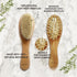 6-in-1 Set, Baby Grooming Natural Wooden Hairbrush and Comb, Nail Clippers,Nail Scissors, Nail File and Tweezers