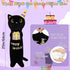 Long Cat Plush Pillow, 24inch Cute Birthday Plush Black Cat Plush, Birthday Stuffed Animal,Long Cat Plushie Soft Cat Hugging Pillow for Kids, Boys and Girls Birthday Gift