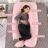57 Inch Amagoing Pregnancy Pillow, U Shaped Maternity Full Body Pillow for Sleeping, Support for Women with Hip, Leg