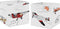 Sweet Jojo Designs Vintage Airplane Foldable Fabric Storage Cube Bins Boxes Organizer