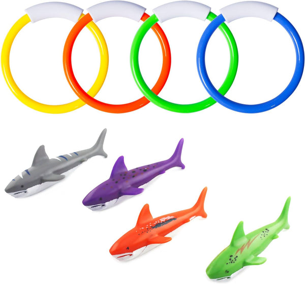 Pool Diving Toys, Underwater Swimming Pool Toys for Kids Ages 4-8, Diving