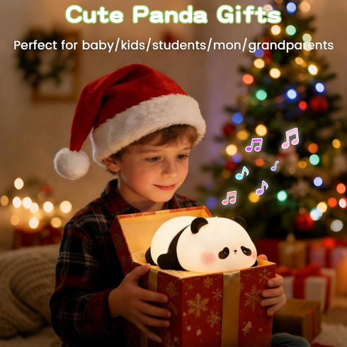 4 Sounds,Timer/Dimmable Cute Panda Night Light with White Noise, Sound Machine for Baby Sleeping Aid ,Toddler Sleep