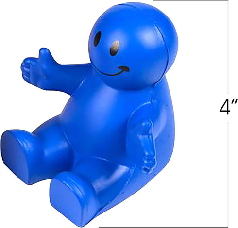 ArtCreativity 4 Inch Squeezable Smile Phone Holder, 3 Pack, 2-in-1 Smartphone Stand, Squeeze Stress Relief Fidget Toy for Kids & Adults, Desk Decoration, Party Favor, Office Gift, Red-Blue-Yellow