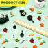 Gejoy 34 1/12 Pcs Miniature Dollhouse Kitchen Accessories Scale Mini Dollhouse Metal Pots and Pans Stove top Cookware