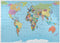 MyPuzzle Color World Map - Borders, Countries, Roads and Cities - Premium