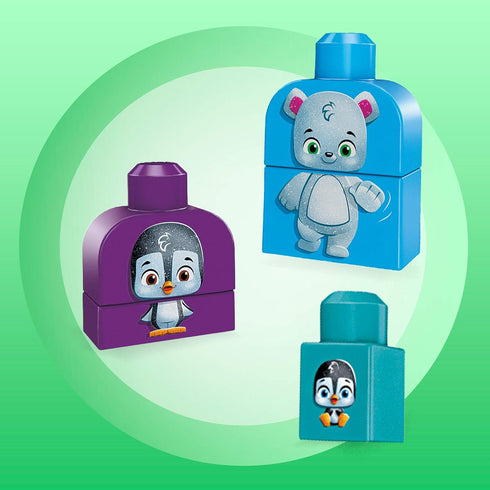 Mega Bloks Polar Friends Preschool Building Set, Plant-Based Blocks