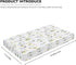 Winpema 28"x52" Owls and Flowers Fitted Crib Sheet Owl Baby Crib Sheet Fit Standard Crib and Toddler Mattress,Crib