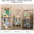 40" 3D Stuffed Animal Storage Zoo, Tall Solid Pine Wood Toy Organizer with Exclusive Sign, Large Vertical Plushie Cage