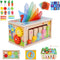 Ancaixin 6-in-1 Montessori Tissue Box Toy for 6+ Months Baby, Wooden Activity