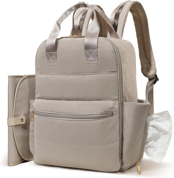 MOMINSIDE Diaper Bag Backpack Large Baby Diaper Bag With 15 Pockets,Patchwork Baby