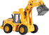 YySiRui 11" 1: 18 Ages3+ Excavator Toy, Scale, Rolling Wheels Inertia-Powered, HeavyDuty Plastic, with Lights