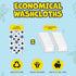 30 Pack 100% 7x10 Inch Set Omilion Baby Washcloth of Flannel Newborn Washcloths Cotton - Fun, Colorful Designs Reusable