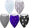 Janmercy 5 Pack Adult Drool Bandana Bibs Soft Adjustable Absorbent Drool Bibs