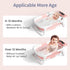 (0-18 Collapsible Baby Bathtub for Newborn to Toddler Months) - Foldable Baby Bath Tub with Soft Towel, Newborn& Infant