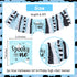 1st 1st Halloween Birthday High Chair Banner for Boys Blue and Black Spooky One High Chair Banner for Halloween Theme