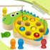 JooKiddie 3-5, Wooden Magnetic Fishing Game, Dinosaur Magnetic Fishing Toy for Kids Montessori Preschool Education