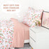 Set 4 Set TANOFAR Floral Toddler Bedding for Girls, Pieces Soft Microfiber Crib Bed Including Reversible Comforter