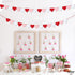 KatchOn Red Felt Heart Garland, 8.2 Feet, No DIY, Heart Decorations for Anniversary and Engagement Parties