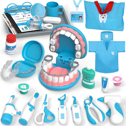 Lehoo Castle Doctor Kit for Toddlers 3-5, Kids Dentist Play Set, Toys