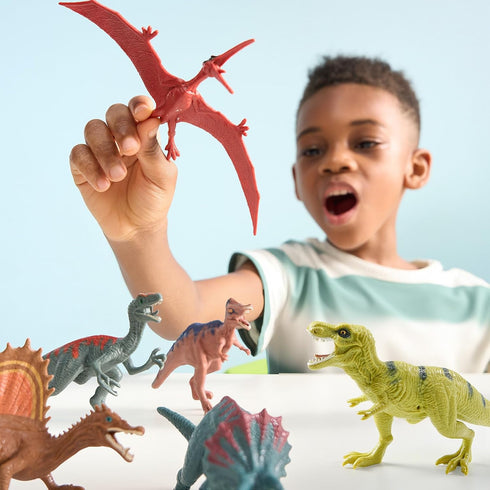 17 3-5, JOYIN Dinosaur Toys with Activity Play Mat & Storage Cage, PCS Realistic Dinosaur Figures & Trees for Toddlers