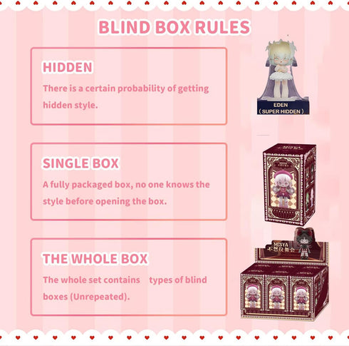 MISYA Kawaii Blind Box Figures Dolls, PVC Collectable Action Figure for Girls Birthday Party Gift