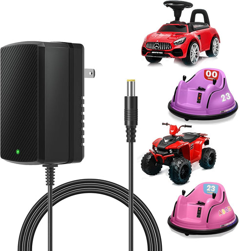 6V Battery Charger for Kids Ride On Car Toys, Wrangler SUV Dynacraft, Kid Trax Toddler Quad, Kidzoon Bumper