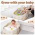 Xynzanic 3M-8Y, Foldable Baby Bath, Collapsible Baby Bathtub Portable Travel Baby Bath Tub with Non-Slip Base, Pop Up