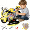 JoySpark Toys Take Apart Motorcycle Toys Kids Mechanic Repair Set for Toddlers 3-5, Interactive