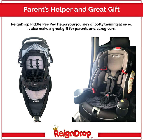 ReignDrop Piddle Pad Car Seat Protector for Toddler and Baby Potty Training Waterproof Car Seat Pee Pad Reusable Liner