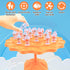 Rabbit Balance Game Toys, Two-Player Interactive Family Tabletop Puzzle Game, Montessori Toy Birthday Christmas Gifts