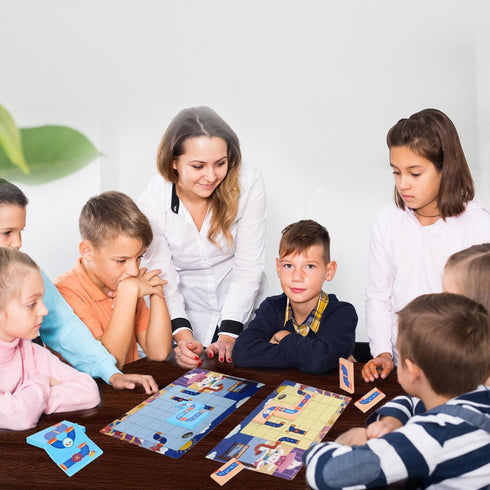 Cards30 Kids(2 Logical Puzzle,Sequence Matching Game,with Scenes,STEM Educational Toys for Kids,Stocking Stuffers