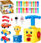 WISHDIAM Balloon Launcher Toy Set, Balloon Powered Cars, Creative Inflatable Pump Racing Car,