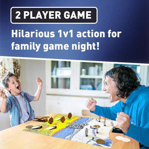2 6+ Bigfoot vs Yeti Catapult Game for Kids Best Gift for Kids, Funny Cryptid Splat Attack Launching Battle Game