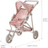 15-18 Inch 3+ Olivia's Little World Baby Doll Stroller with Canopy & Storage Basket Foldable Jogging Doll Pram Carriage