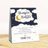 Set 1 50 LBLK-021 DYIRBIIY Over the Moon Diaper Raffle For Baby Shower, Twinkle Twinkle Little Star - Standing Sign