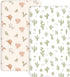 Crib Sheets for Boys and Girls, 2 Pack Fitted Baby Sheets for