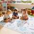 UKISS 55"x55" Kids Play Rug Non-Slip Washable Kids Rug Play Mat for Floor,Area Rug Kid Carpet for Playroom Living Room