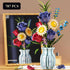 QARULUS Set,787 Roses Flower Bouquet Building Pcs Artificial Flower Kit with Vase,Plant Bonsai Tree Building