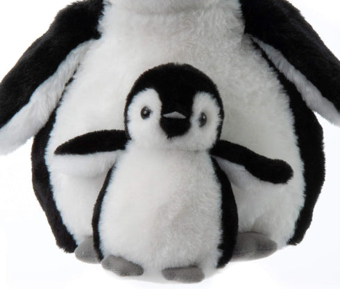The Petting Zoo Softee Penguin Stuffed Animals, Mom and Baby, 12 inches, Gifts for Kids